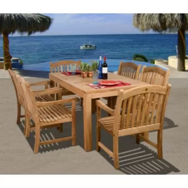 International Home Miami Amazonia Teak Oslo 7-pc Teak Dining Set