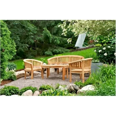 Anderson Teak Curve 4-Piece Conversation Set-1