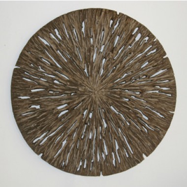 Screen Gems 14" Round Rotten Wood Wall Art - Set of 2