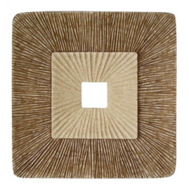Screen Gems 26" Sandstone Square Design Wall Plaque - Set of 2