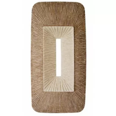 Screen Gems Sandstone Rectangular Double layer Ribbed Wall Plaque - Set of 2