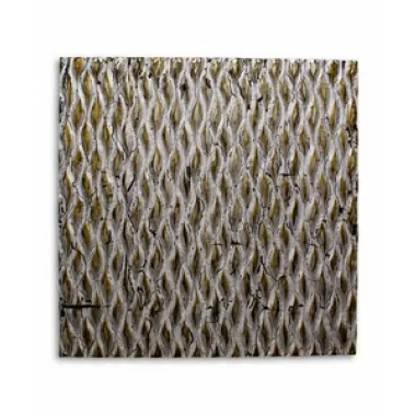 Screen Gems Metallic Ridge Silver Wall Art