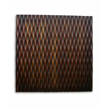 Screen Gems Metallic Ridge Brown Wall Art