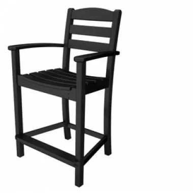 POLYWOOD¨ La Casa Counter Arm Chair with Sunbrella® Seat Cushion Included