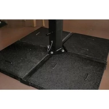 Royal Teak Set of 4 Gray Granite Umbrella Feet for Hanging Umbrella