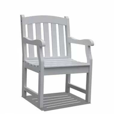 Vifah Modern Patio Bradley Outdoor Wood Armchair