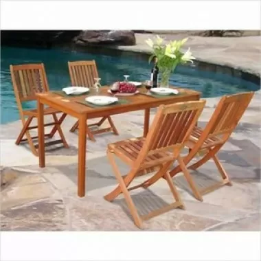 Vifah Modern Patio Balthazar Dining Set 3