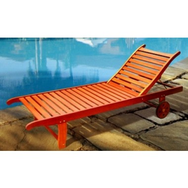 Vifah Modern Patio Single Chaise Lounge