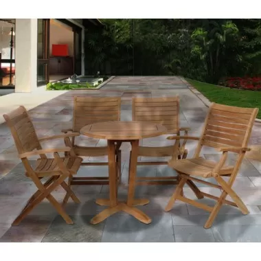 International Home Miami Amazonia Aruba 5 pc Teak Dining Set