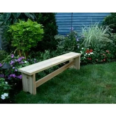 Creekvine Designs 5-Ft Cedar 1800 Traditional Bench with Slant Brace
