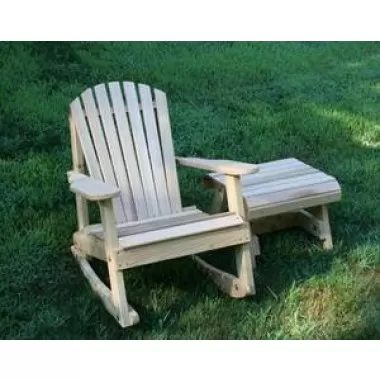 Creekvine Designs Cedar American Forest Adirondack Rocker & Side Table Set
