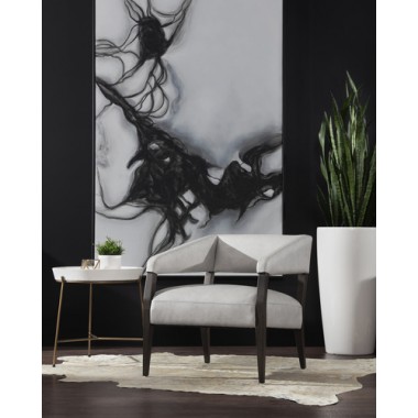 Sunpan Smoke Screen - 72" x 48" - Black Floater Frame