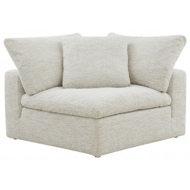 Moe's Home Collection Clay Corner Chair NeverFear Fabric Coastside Stand - Front