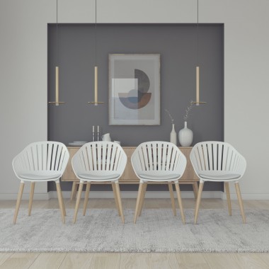 International Home Miami Amazonia 4-Piece Chairs Set - Lifestyle