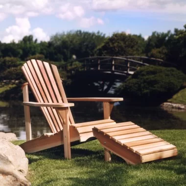 Adirondack Chair & Ottoman - Lifestyle