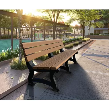 Polly Products Aspen Backed Bench