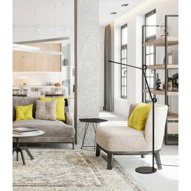 Adesso Knot LED Floor Lamp Black