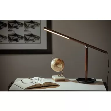 Adesso ADS360 Gravity LED Desk Lamp Walnut