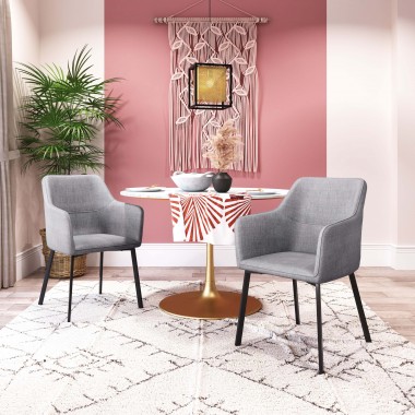 Zuo Modern Adage Dining Chair in Gray - Lifestyle