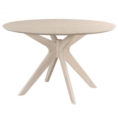 Aeon Brockton Round Dining Table WhiteWash