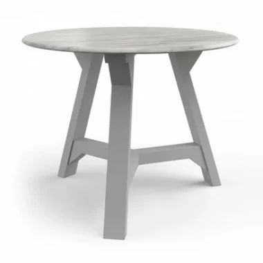 Aeon Aubrey Faux Marble Side Table Gray