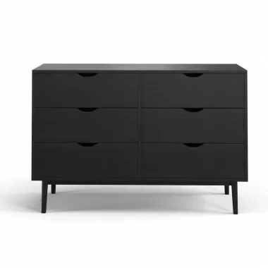 Aeon Analise 6-Drawer Chest Black