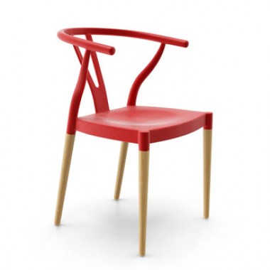 Aeon Wexler Dining Chair Red- Set of 2