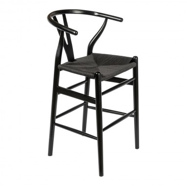 Aeon Albany Counter Stool Black / Black Cord