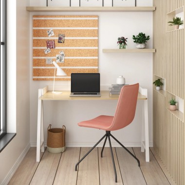 Aeon Arco Velvet Visitor Chair Blush