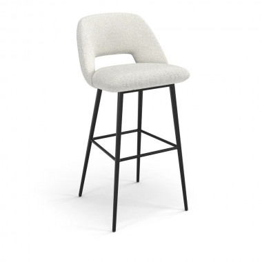 Aeon Reed Boucle Bar Stool White Boucle- Set of 2
