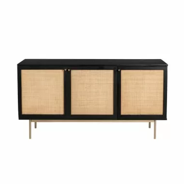 Aeon Curtis 3 Door Sideboard Black