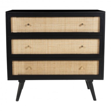 Aeon Gordon Three Drawer Chest Black