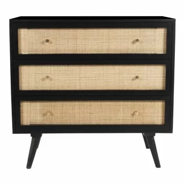 Aeon Gordon Three Drawer Chest Black