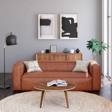 Aeon Finnegan Leather Sofa