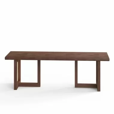 Aeon Havenwood Rectangular Cane Dining Bench Front