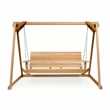All Things Cedar 8-ft A-Frame Swing Set - Front