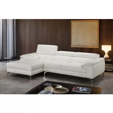 J&M Furniture Alice Premium Leather Sectional Left View