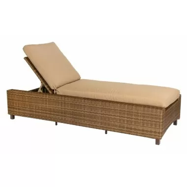 Woodard Et Cetera Serene Chaise Lounge in Mocha