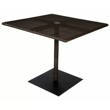 Woodard Et Cetera 36" Square Umbrella Table - Angled