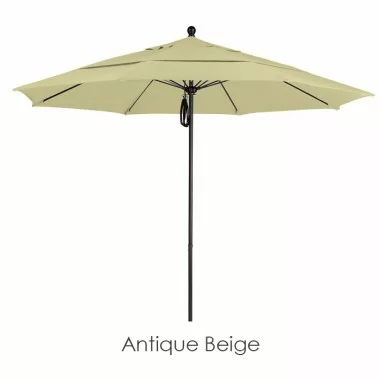California Umbrella 11' Fiberglass Market Umbrella PO DVent Bronze - Olefin