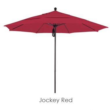 California Umbrella 11' Fiberglass Market Umbrella PO DVent Bronze - Sunbrella