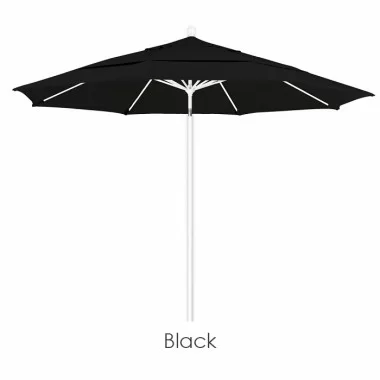 California Umbrella 11' Fiberglass Market Umbrella PO DVent MWhite - Pacifica