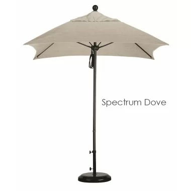 California Umbrella 6' Fiberglass Market Umbrella PO DVent Bronze - Sunbrella