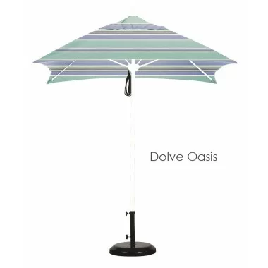 California Umbrella 6' Fiberglass Market Umbrella PO DVent Matte White - Subrella