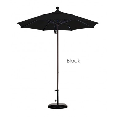 California Umbrella 7.5' Fiberglass Market Umbrella PO DVent Bronze - Sunbrella