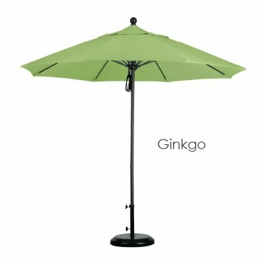 California Umbrella 9' Fiberglass Market Umbrella Pulley Open Bronze - Pacifica