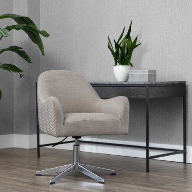 Sunpan Holland Office Chair - Zenith Taupe Grey / Taupe Sky - Lifestyle