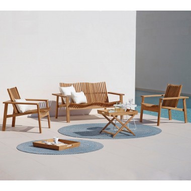 Cane-line Amaze lounge chairs, stackable set