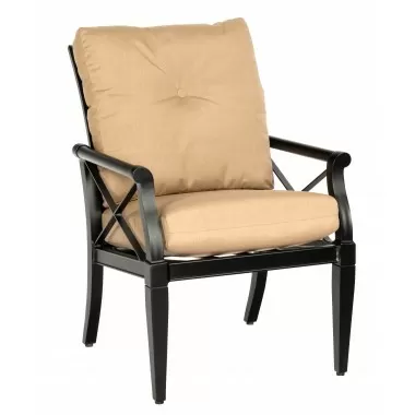 Woodard Andover Cushion Dining Arm Chair 