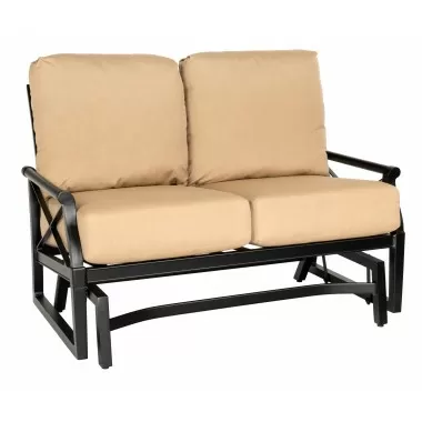 Woodard Andover Gliding Love Seat - Angled